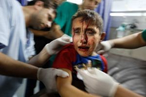 Gaza boy hit in July attacks