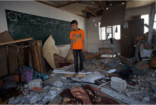 UN school hit by an Israeli strike this month 